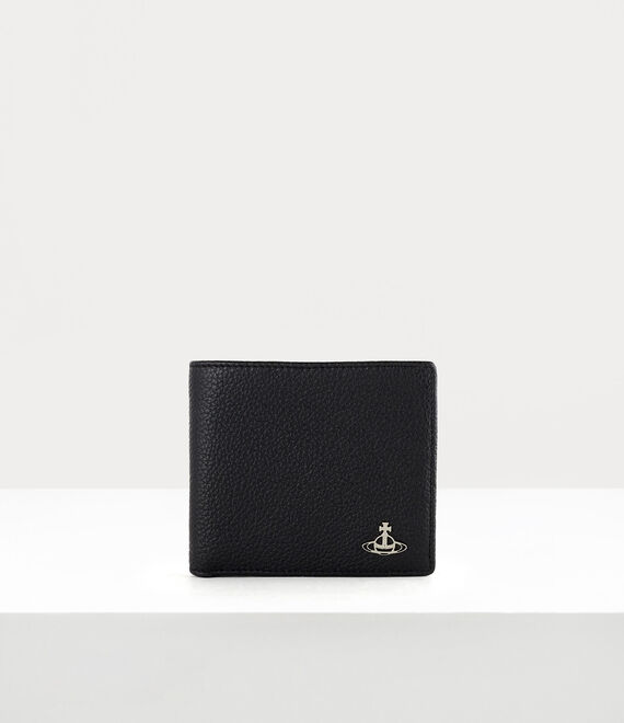 Vivienne Westwood grain leather man billfold black